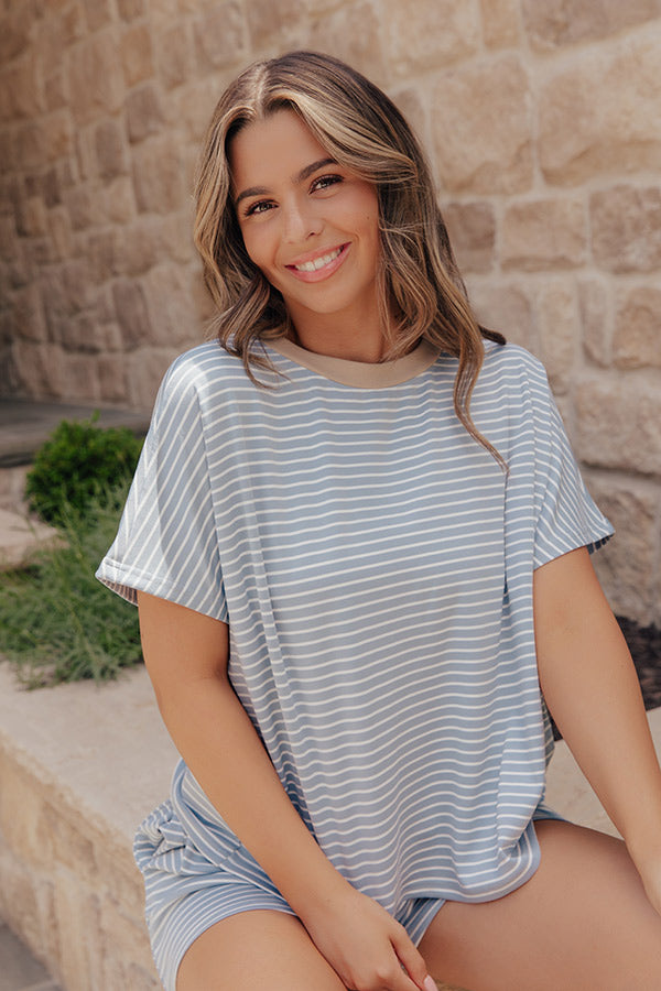 Seaside Sunday Stripe Tee Image - 2