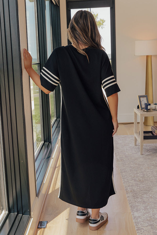 Varsity Luxe Midi Dress Image - 4