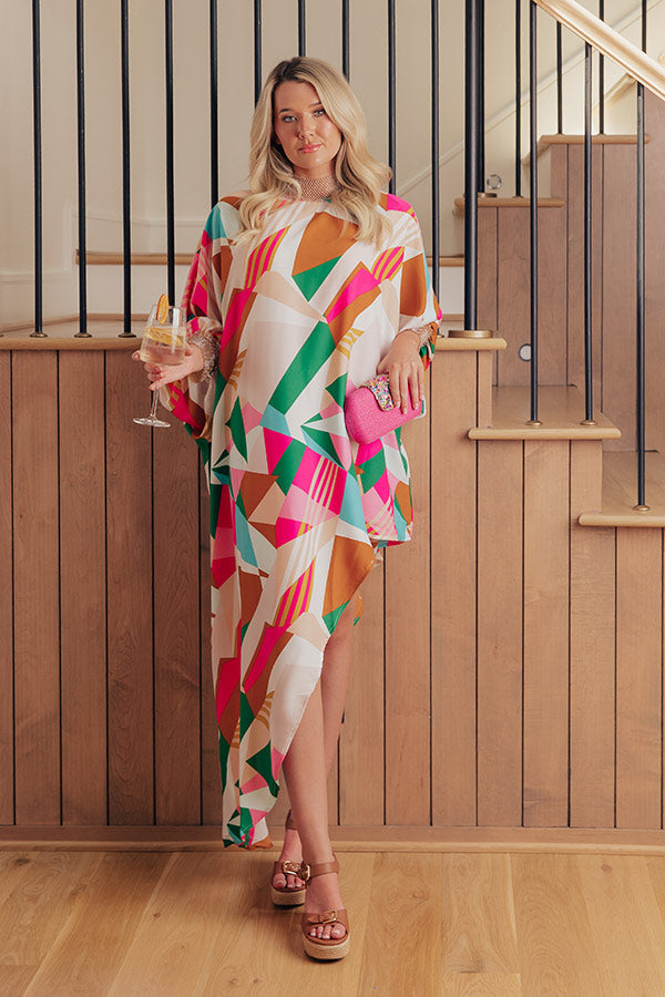 Valencia Mosaic Asymmetrical Mini Dress Image - 1