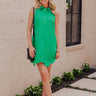 Weekend in Portofino Eyelet Mini Dress in Kelly Green Image - 1
