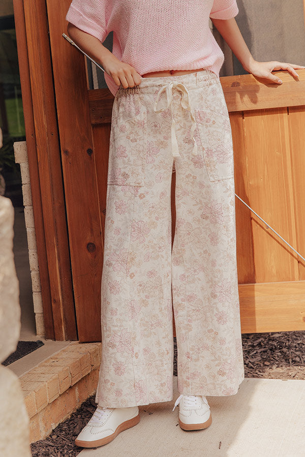The Emmylou Midrise Floral Wide Leg Jeans Image - 2