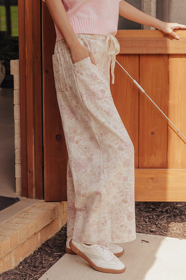 The Emmylou Midrise Floral Wide Leg Jeans Image - 4