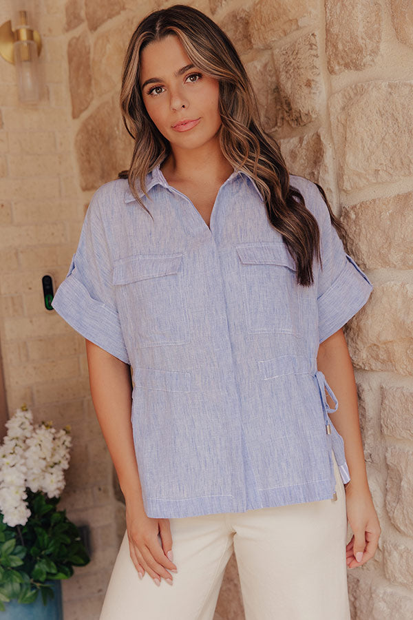 Dockside Darling Button Up Top Image - 5