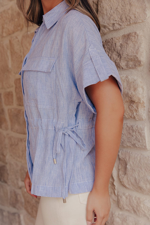 Dockside Darling Button Up Top Image - 2
