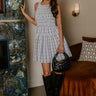 Hamptons Weekend Smocked Plaid Mini Dress Image - 1