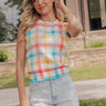 The Gracie Knit Gingham Top Image - 1