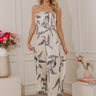 Tropical Bloom Front Tie Wide Leg Jumpsuit Image - 1