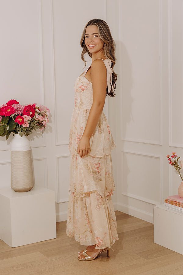 flower detail maxi dress Flower Detail One Shoulder Knit Maxi Dress