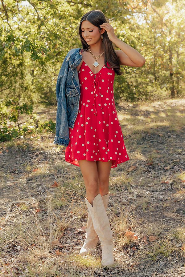 Poised and Pretty Polka Dot Mini Dress Image - 2