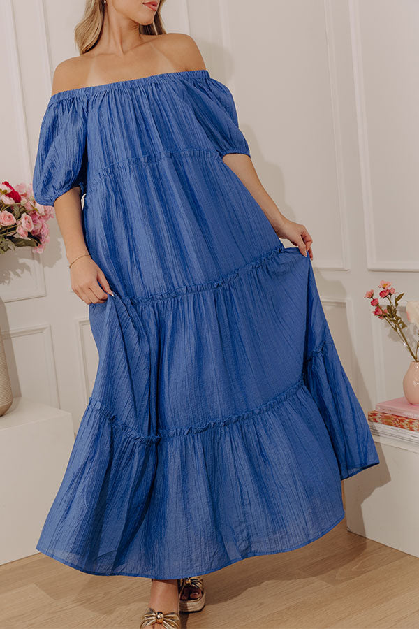 Amalfi Afternoon Tiered Midi Dress Image - 2