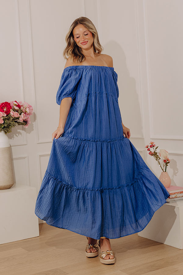 Amalfi Afternoon Tiered Midi Dress