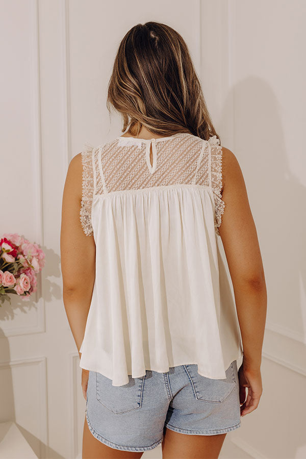 Chantilly Charm Satin Top Image - 3