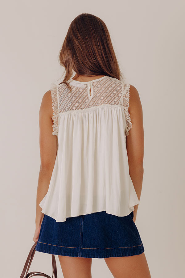 Chantilly Charm Satin Top Image - 4