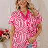 Bungalow Bliss Oversized Top in Pink Image - 1