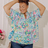 Capri Garden Floral Top Curves Image - 1