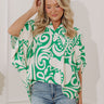 Resort Ready Dolman Top in Green Image - 1
