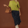 Soho Soft Knit Sweater Top in Lime Image - 1