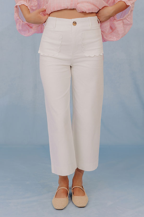 The Belinda High Waist Cropped Wide Leg Pants Image - 2