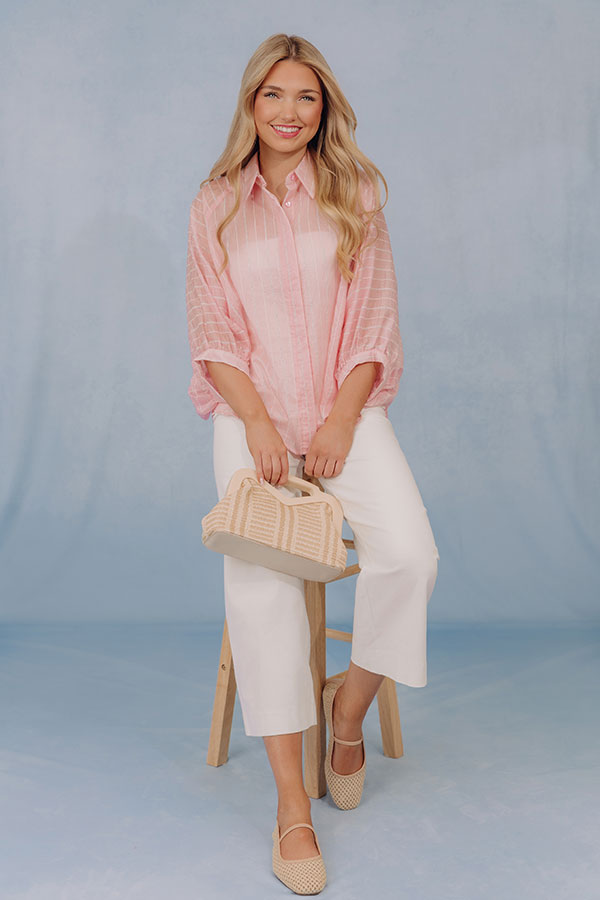 The Belinda High Waist Cropped Wide Leg Pants