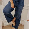 The Julia High Waist Tummy Control Crop Barrel Leg Jean Curves Image - 1