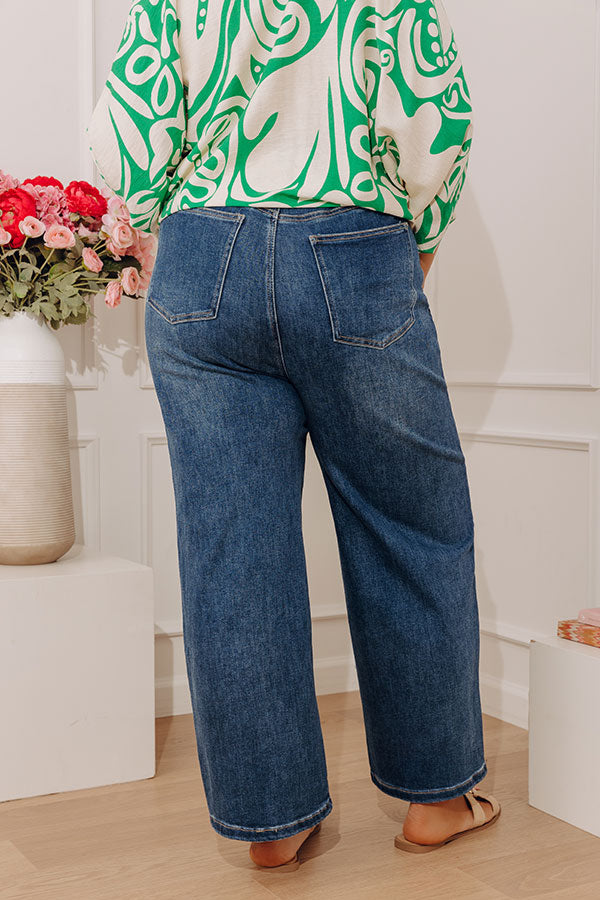The Julia High Waist Tummy Control Crop Barrel Leg Jean Curves Image - 4