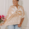 Oasis Escape Oversized Top in Iced Latte Curves Image - 1