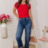 RISEN Hilary High Waist Straight Leg Jean Image - 1