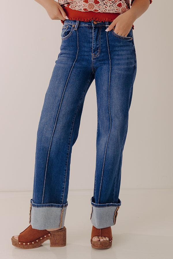 RISEN Hilary High Waist Straight Leg Jean
