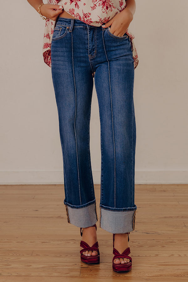 RISEN Hilary High Waist Straight Leg Jean