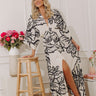 Villa Garden Floral Kimono Maxi Dress Image - 1