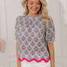 Kensington Charm Linen-Blend Top Image - 1