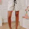 The Darcy Midrise Barrel Leg Polka Dot Shorts Image - 1
