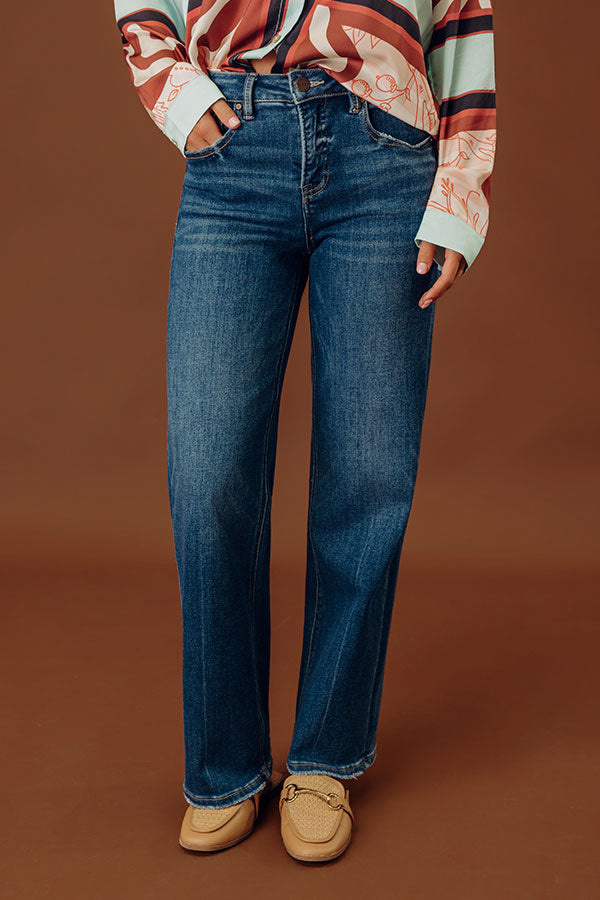 RISEN Kalena High Waist Tummy Control Straight Leg Jean Image - 2