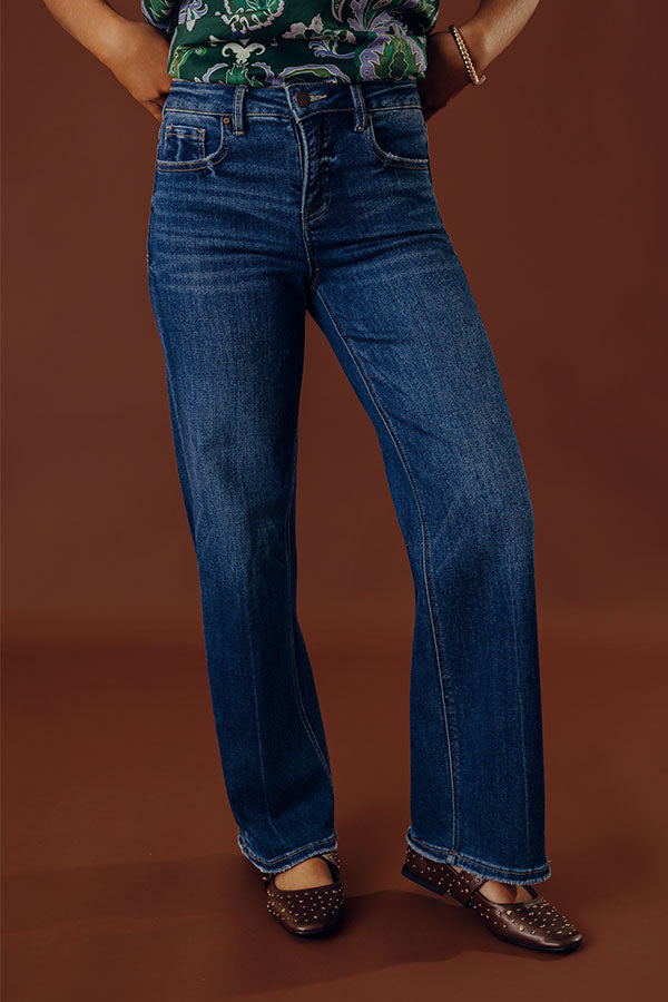 RISEN Kalena High Waist Tummy Control Straight Leg Jean