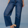 The Julia High Waist Tummy Control Crop Barrel Leg Jean Image - 1