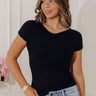 Bistro Brunch Knit Top in Black Image - 1