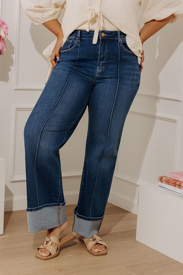 RISEN Hilary High Waist Straight Leg Jean Curves Image - 2