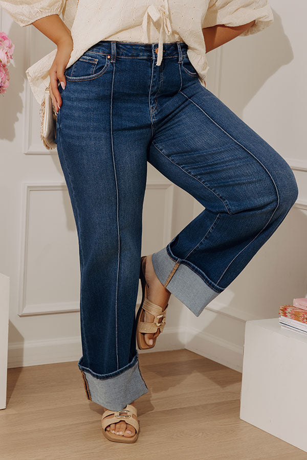 RISEN Hilary High Waist Straight Leg Jean Curves Image - 1
