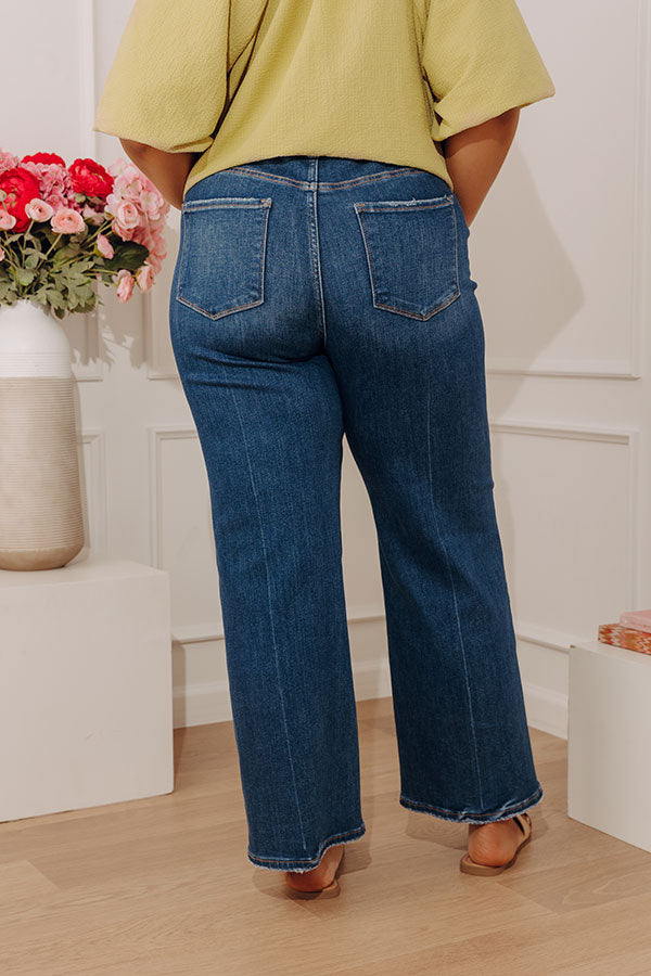 RISEN Kalena High Waist Tummy Control Straight Leg Jean Curves Image - 5