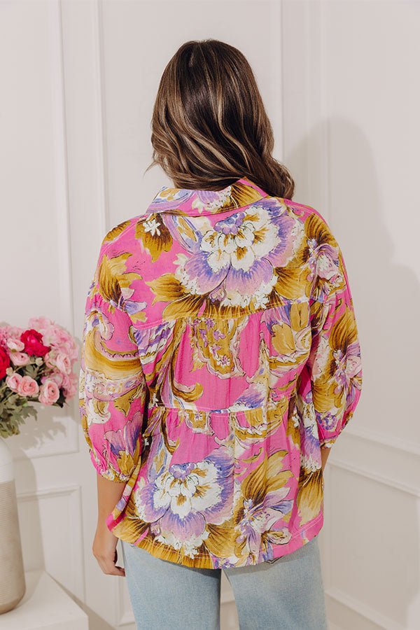 Sweet Moments Floral Babydoll Top Image - 4