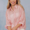 Chic Mindset Oversized Stripe Button Up Top Image - 1