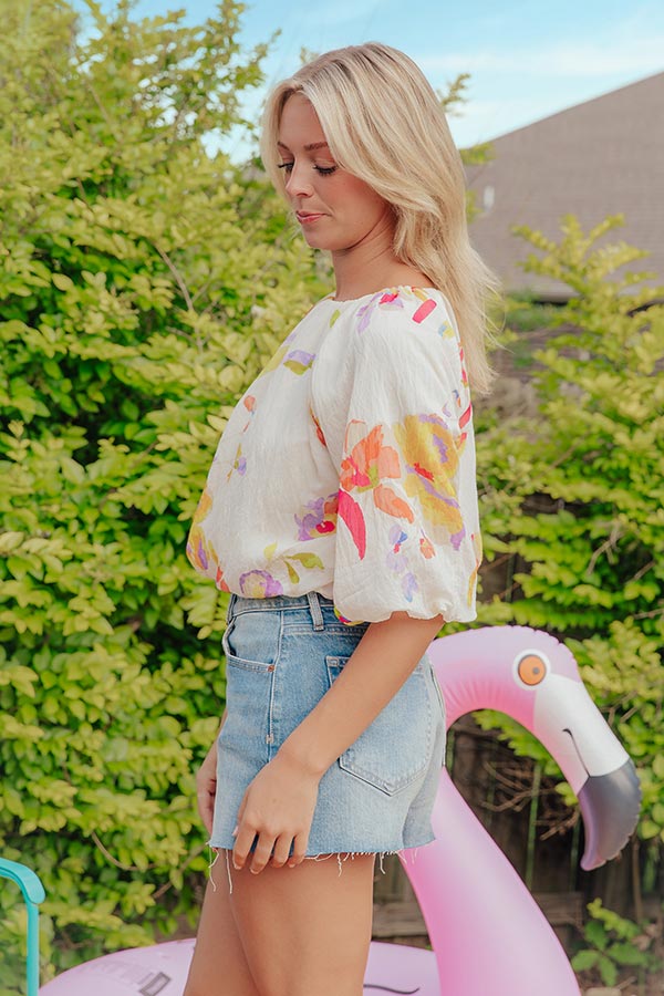 Vineyard Brunch Floral Top Image - 2