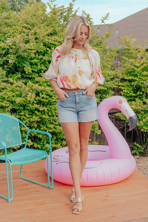 Vineyard Brunch Floral Top Image - 4