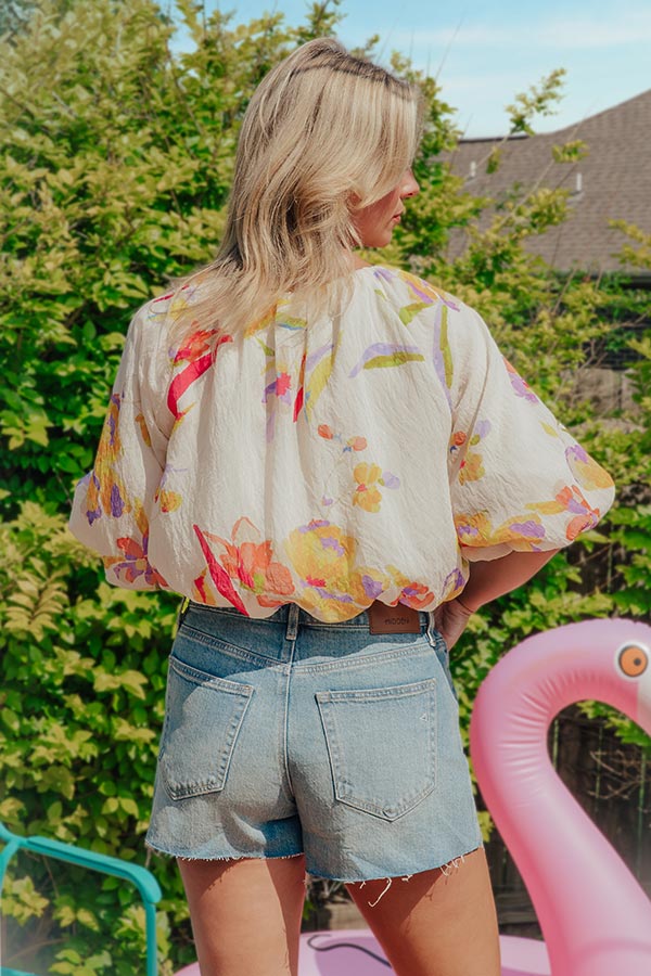Vineyard Brunch Floral Top Image - 3