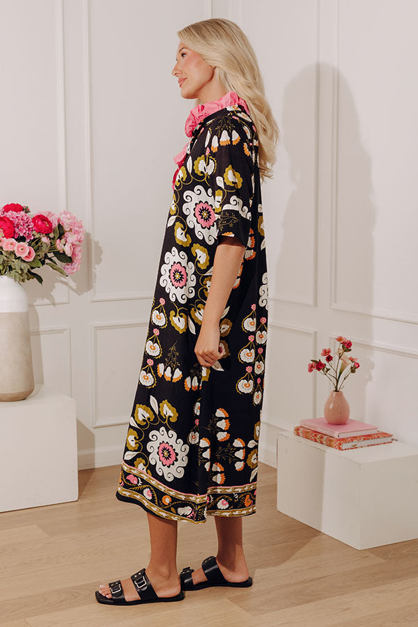 Flower Market Chic Midi Dress Image - 3