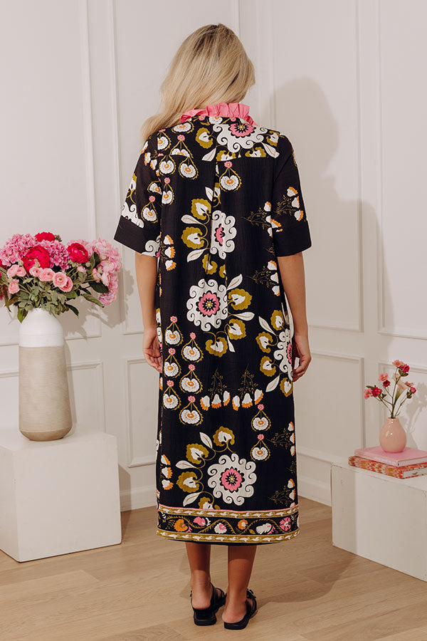 Flower Market Chic Midi Dress Image - 4