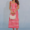 Smiles and Stripes Midi Dress Image - 1