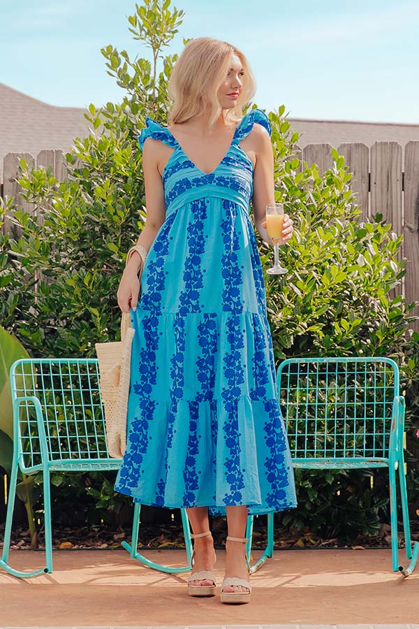 Capri Views Floral Midi Dress Image - 1
