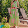 Garden Society High Waist Floral Midi Skirt Image - 1