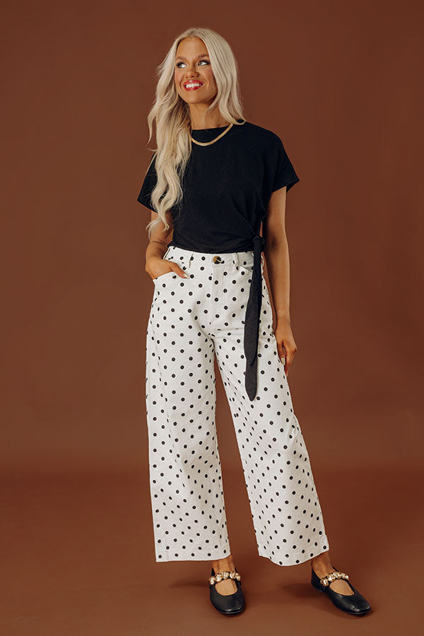 Casually Yours Knit Side Tie Top in Black Image - 2